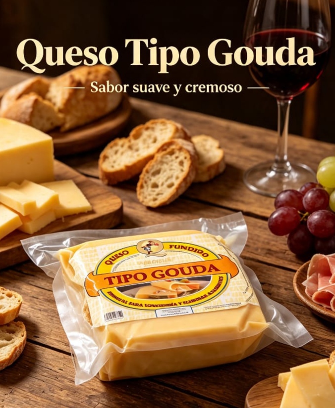 Queso Fundido Tipo Gouda 0,8 a 1.0 kg