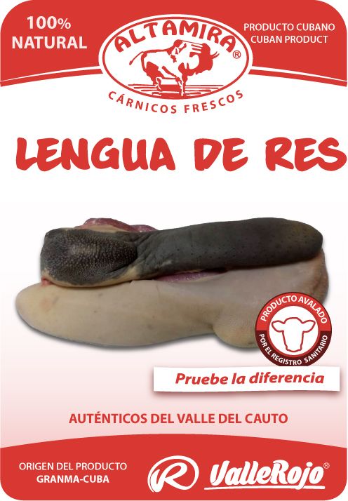 Lengua Res  paquete 0,8 - 1 Kg